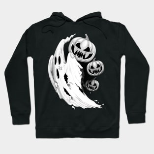 Ghost and Pumpkin funny Nightmare Escape Hoodie